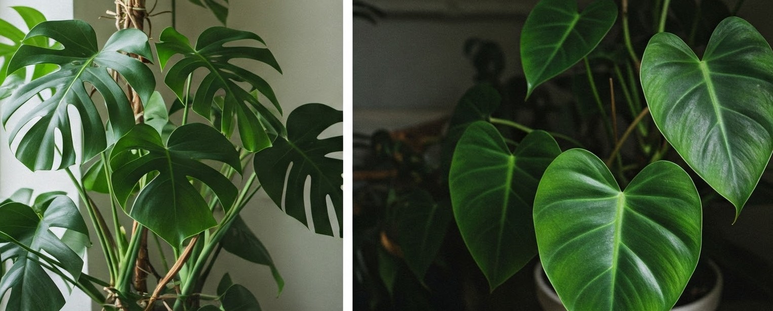 A Comprehensive Guide to Over-watering Plant Problems 3 Tropical plants like Monsteras and Philodendrons
