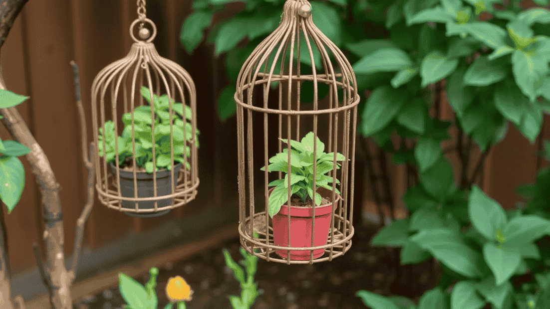 2. Repurposed Bird Cages