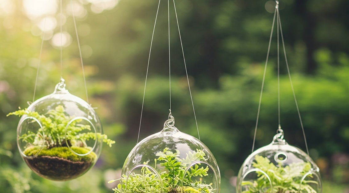Hanging Glass Terrariums