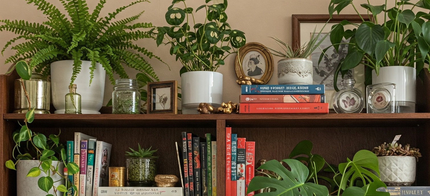Bookshelf Greenery