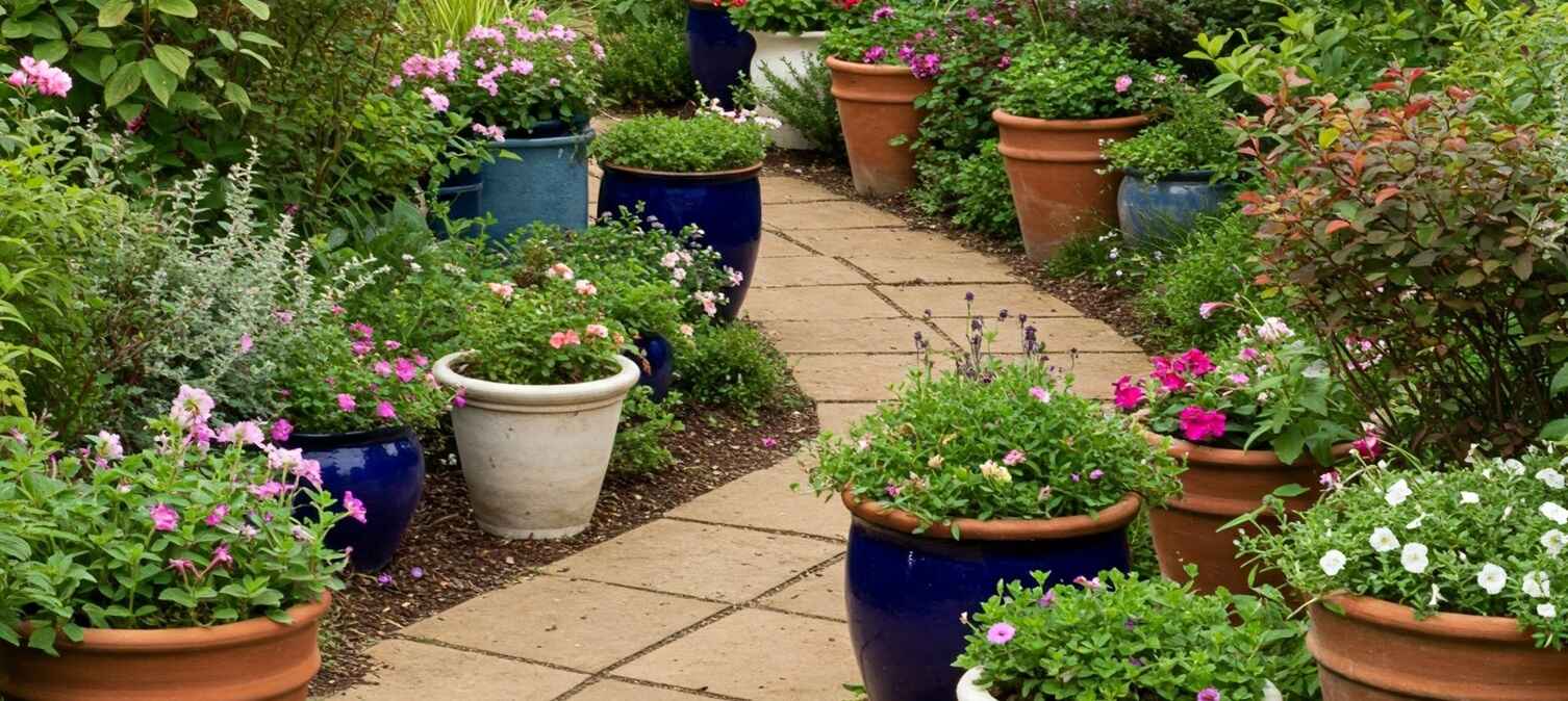 Potted Pathway Plants