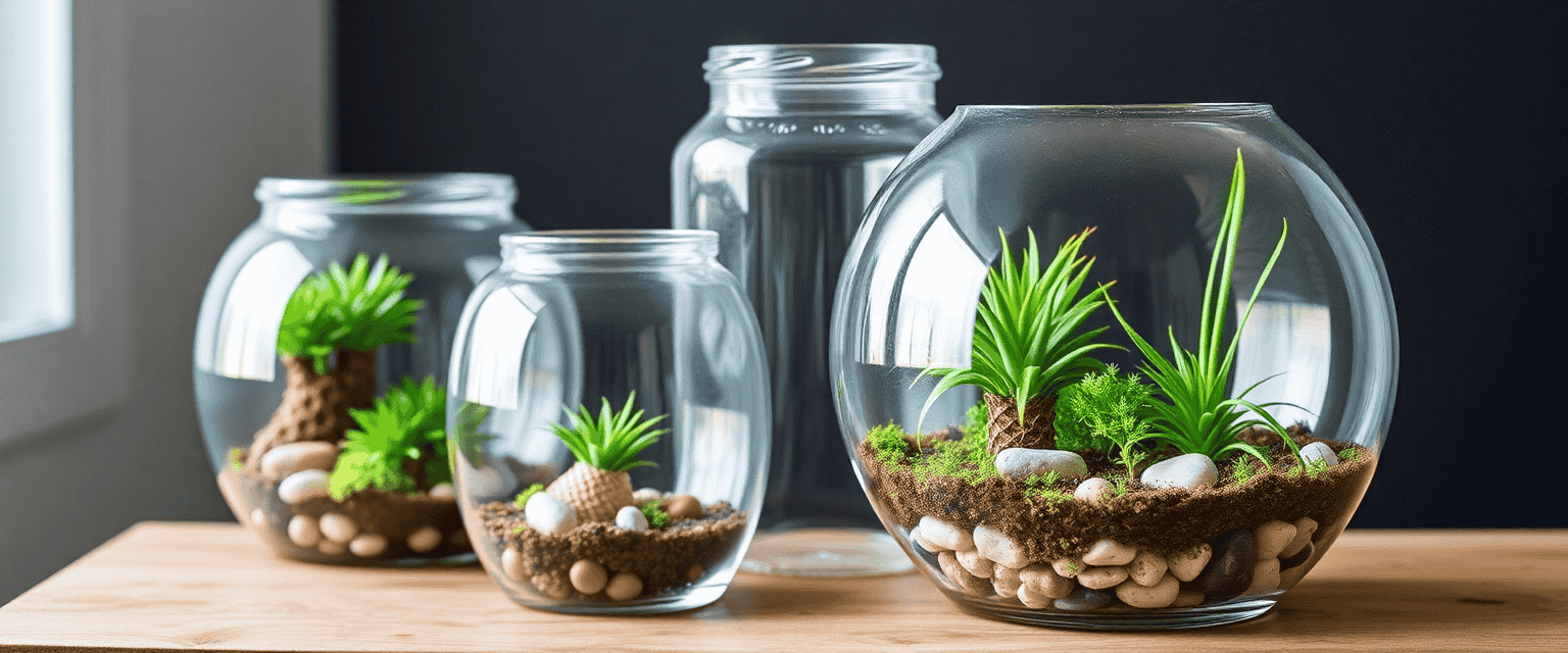 Terrariums and Glass Jars