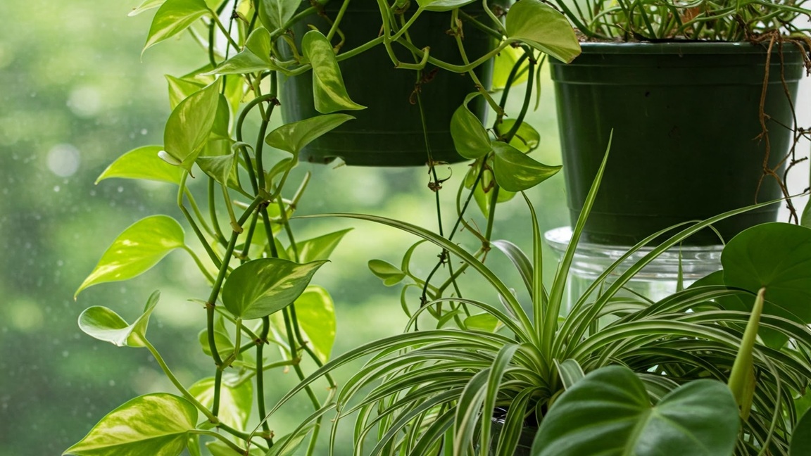Low-Maintenance Plants: Pothos, Spider Plants, and Philodendrons