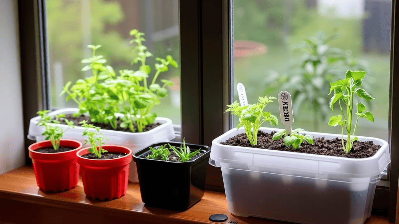 Windowsill Herb Garden Kit