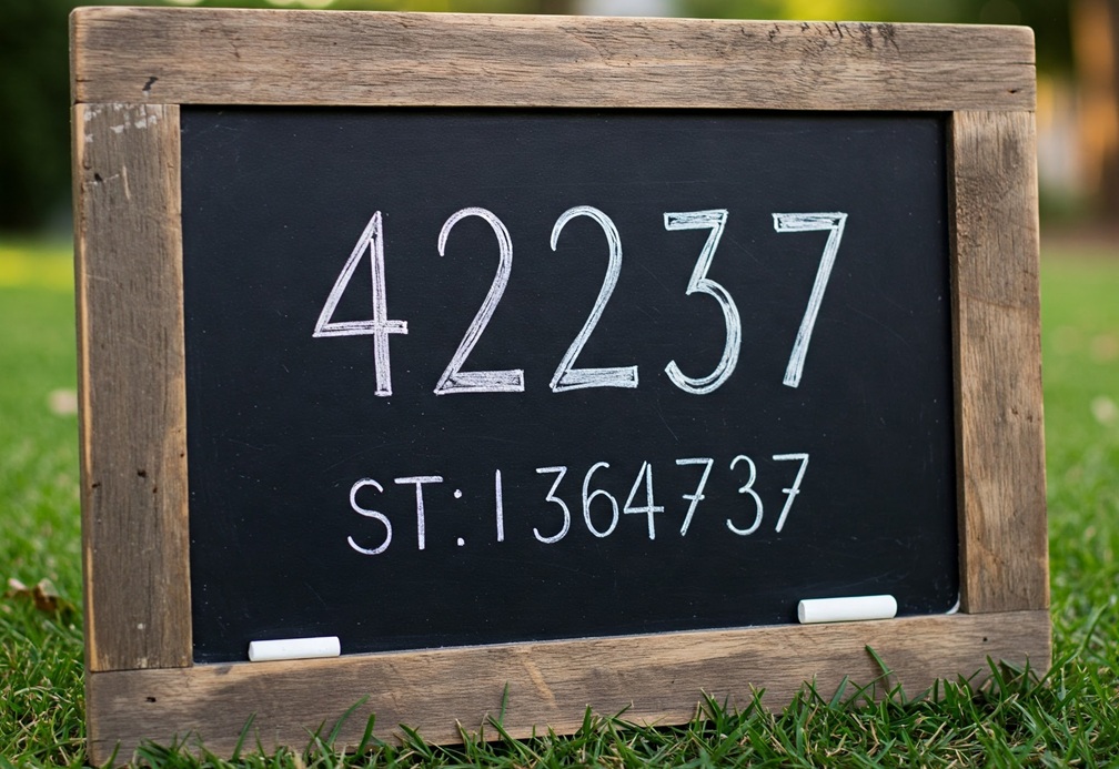 DIY Chalkboard Address Sign