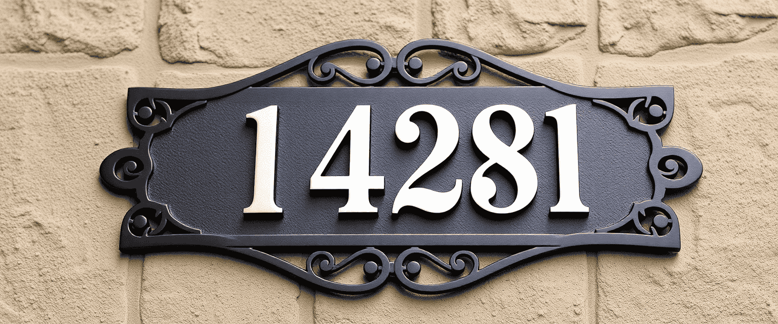 Metal Address Signs1