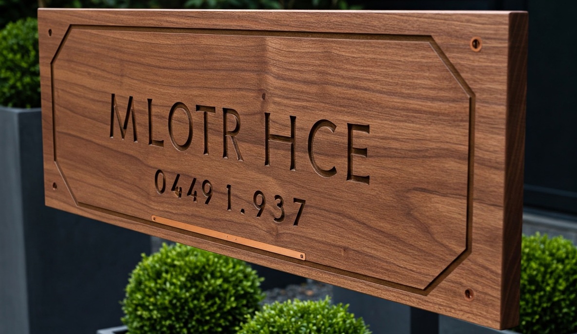 Wood Address Sign Ideas for Your Garden 1 Modern Minimalist Wooden Signs