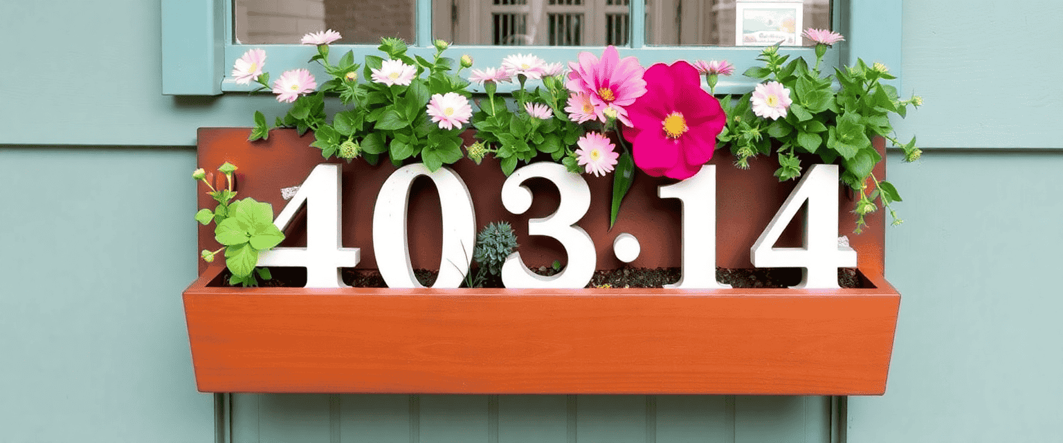 Planter Box Address Signs1