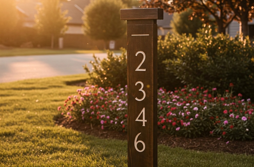 Vertical Garden Address Signs