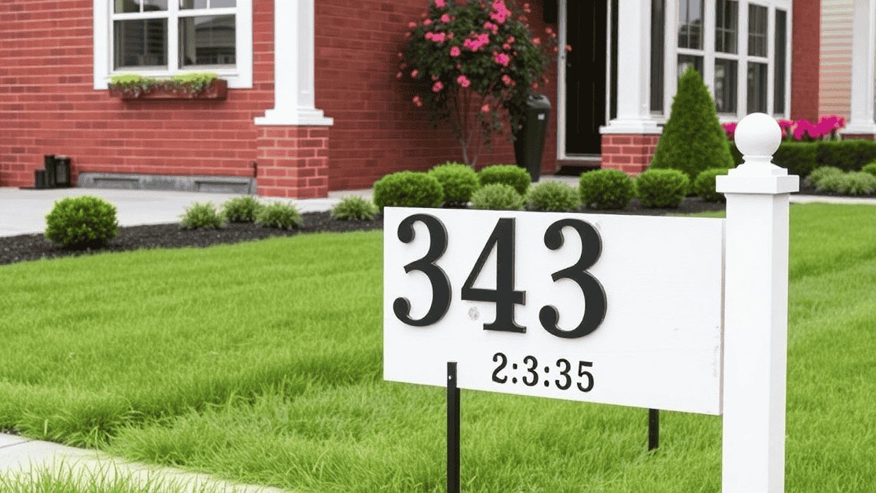 Yard Address Sign Ideas